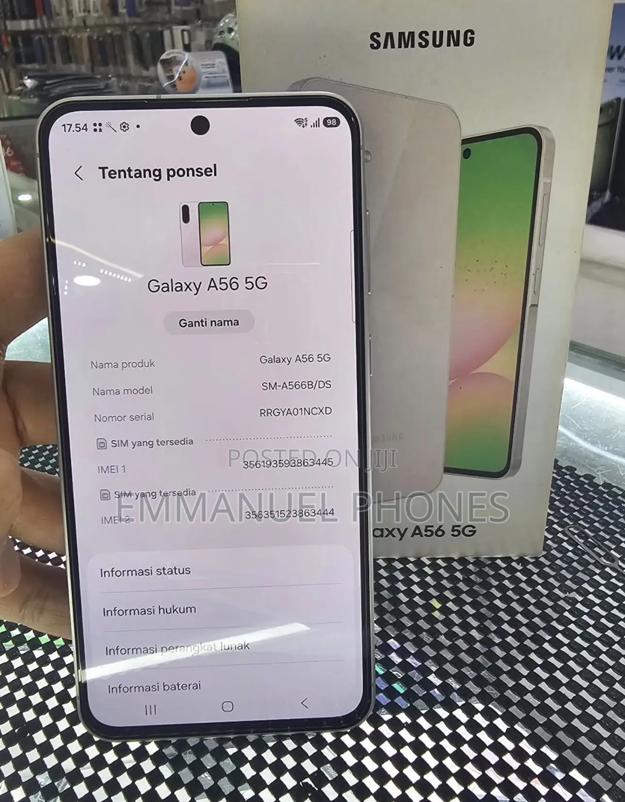 New Samsung Galaxy A56 256 GB White