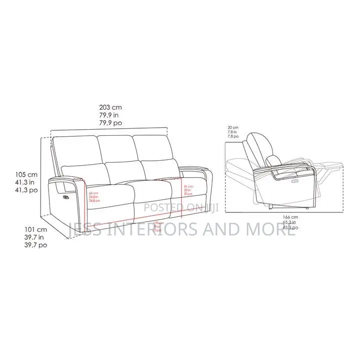 Power Recliner Sofa (Hutchins Leather)