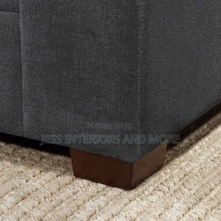 Sofa(Tisdale Modular Sectional 6-Piece Dark Gray With Storage Ottoman)