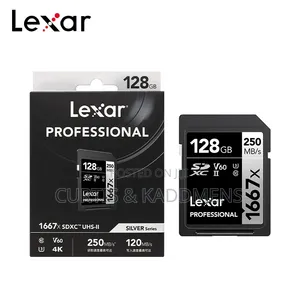 128gig Lexar Professional V60 1667X 250mbs SD Card