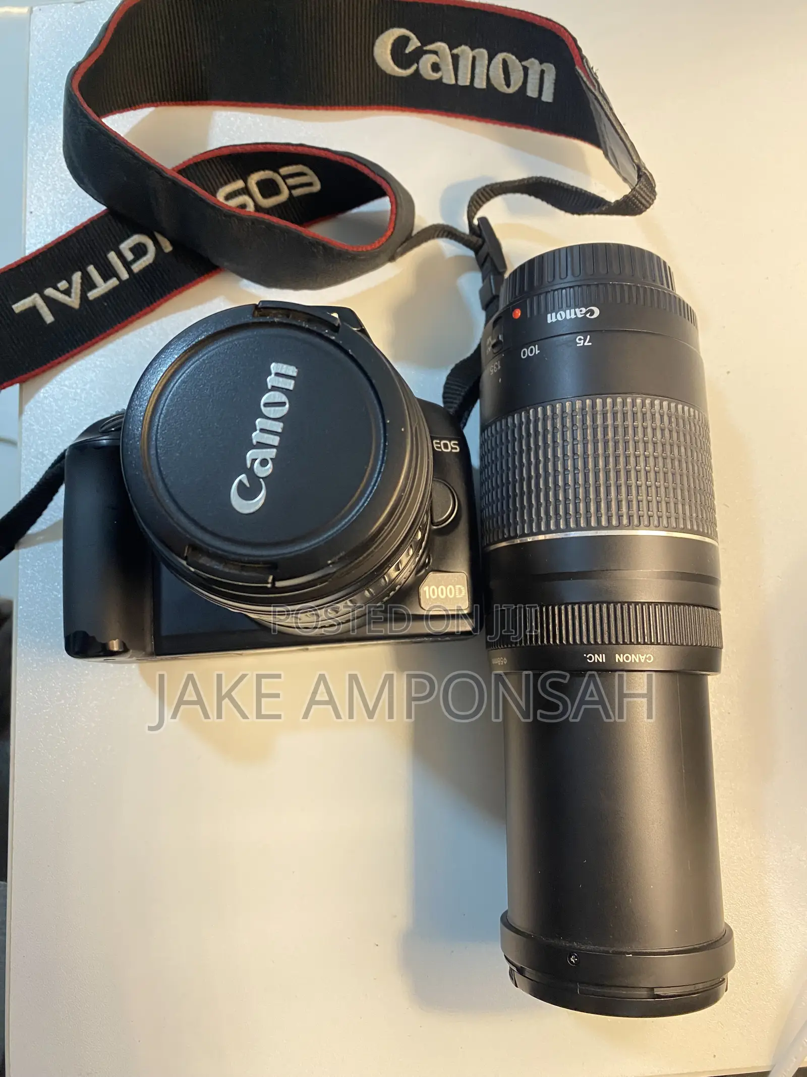 Canon EOS 1000D DSLR Camera + 2 Lenses + Camera Bag