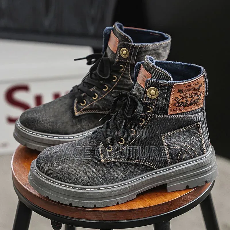 Denim Boots