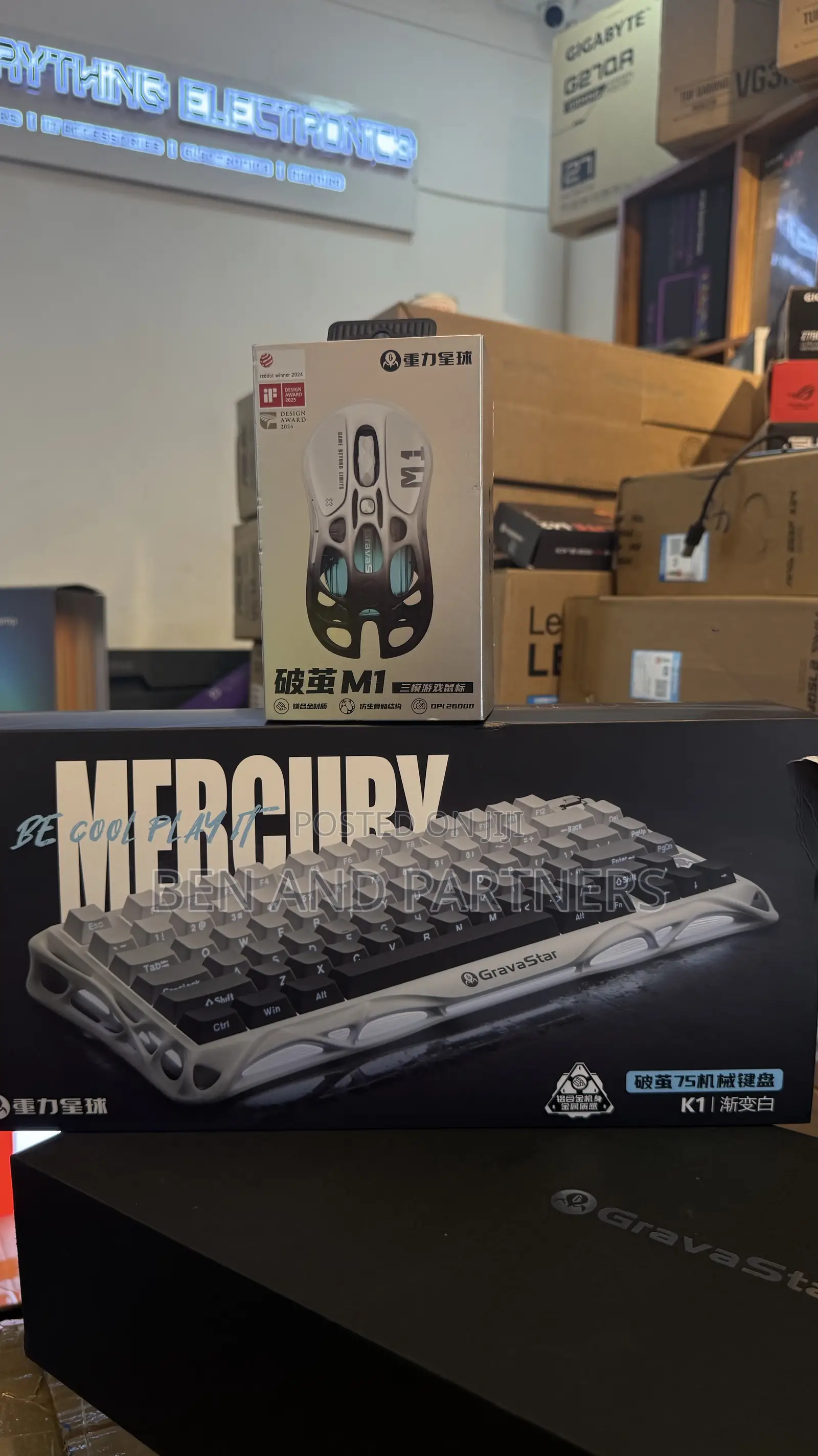 Gravastar Mercury K1 Keyboard & M1 Mouse Combo