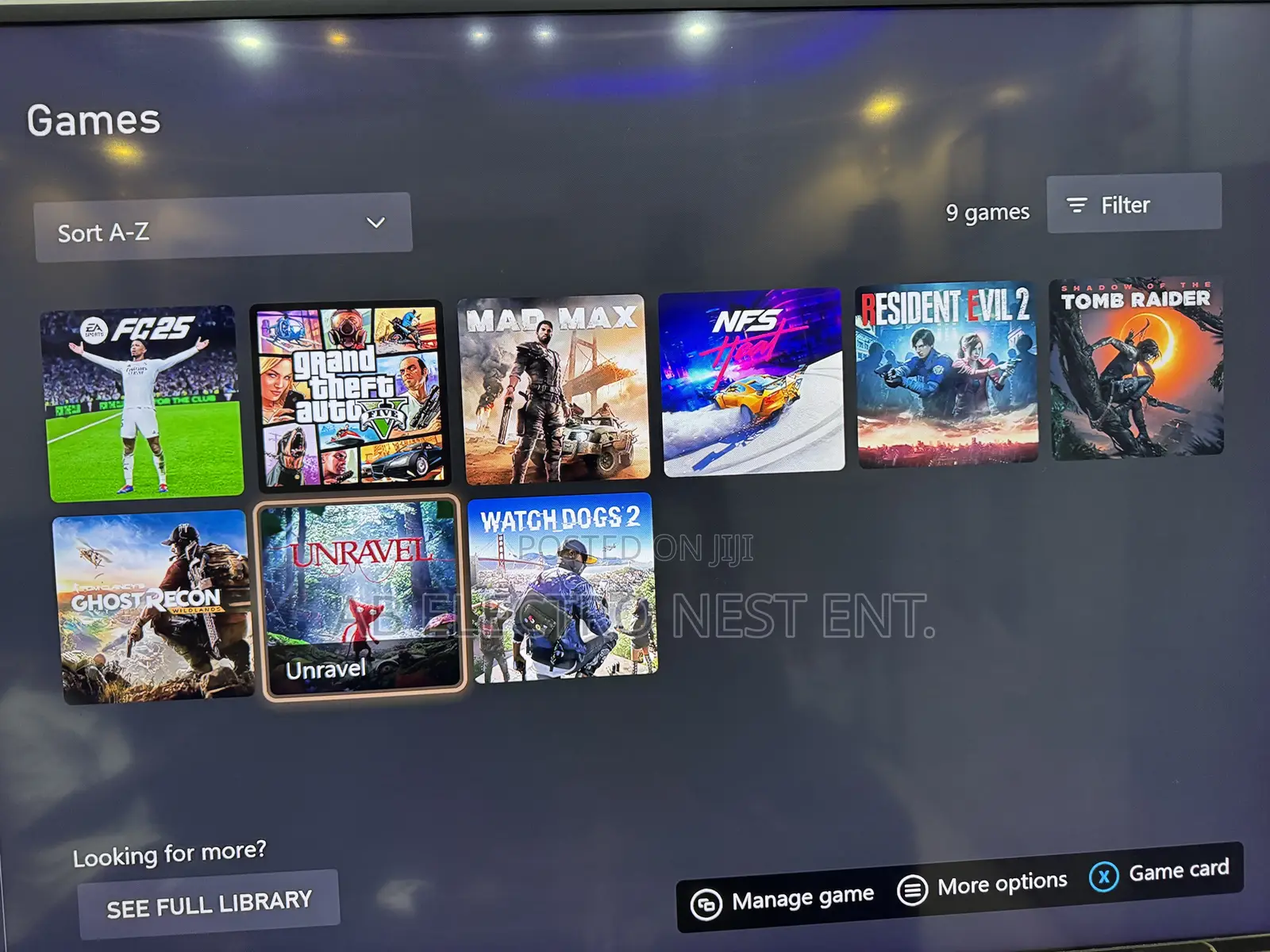 Xbox One S With 9 Games Installed Plus 2 Controllers