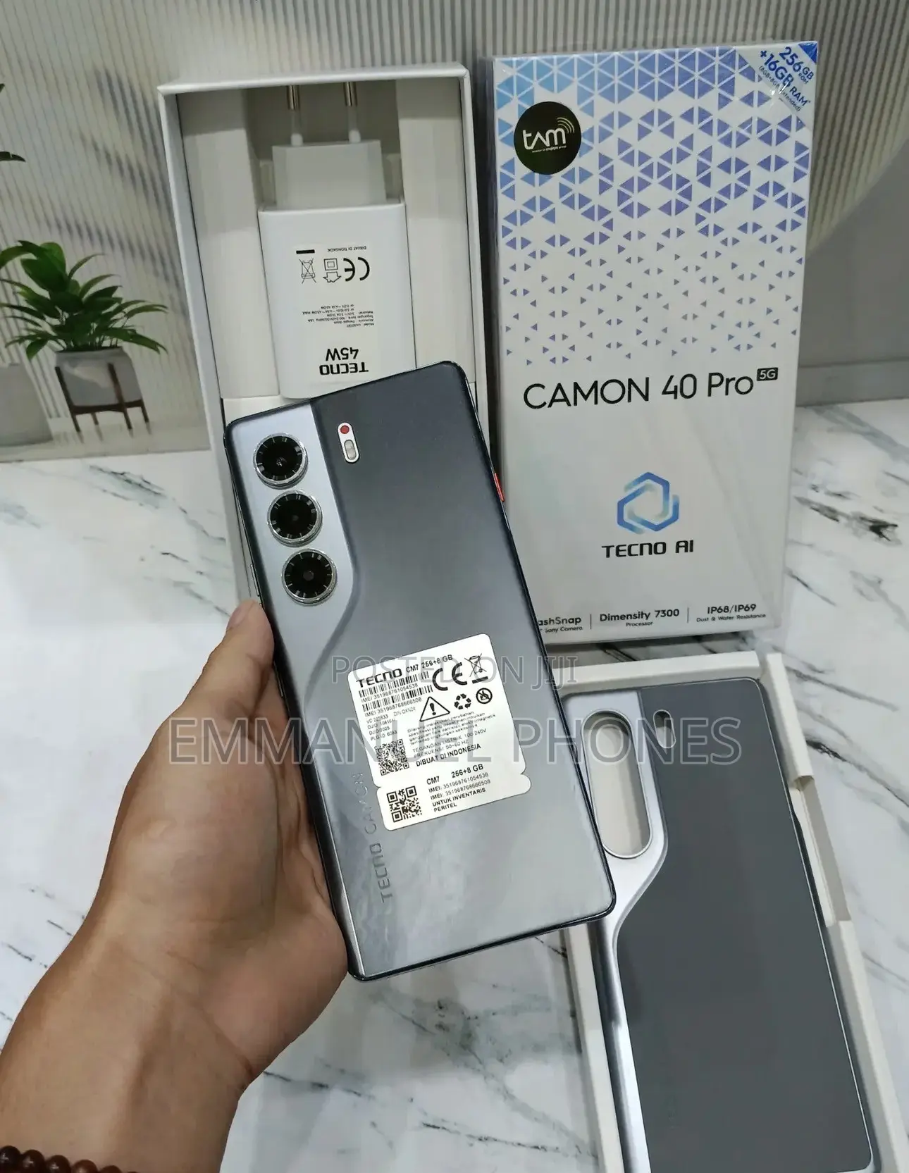 New Tecno Camon 40 Pro 5G 256 GB Blue