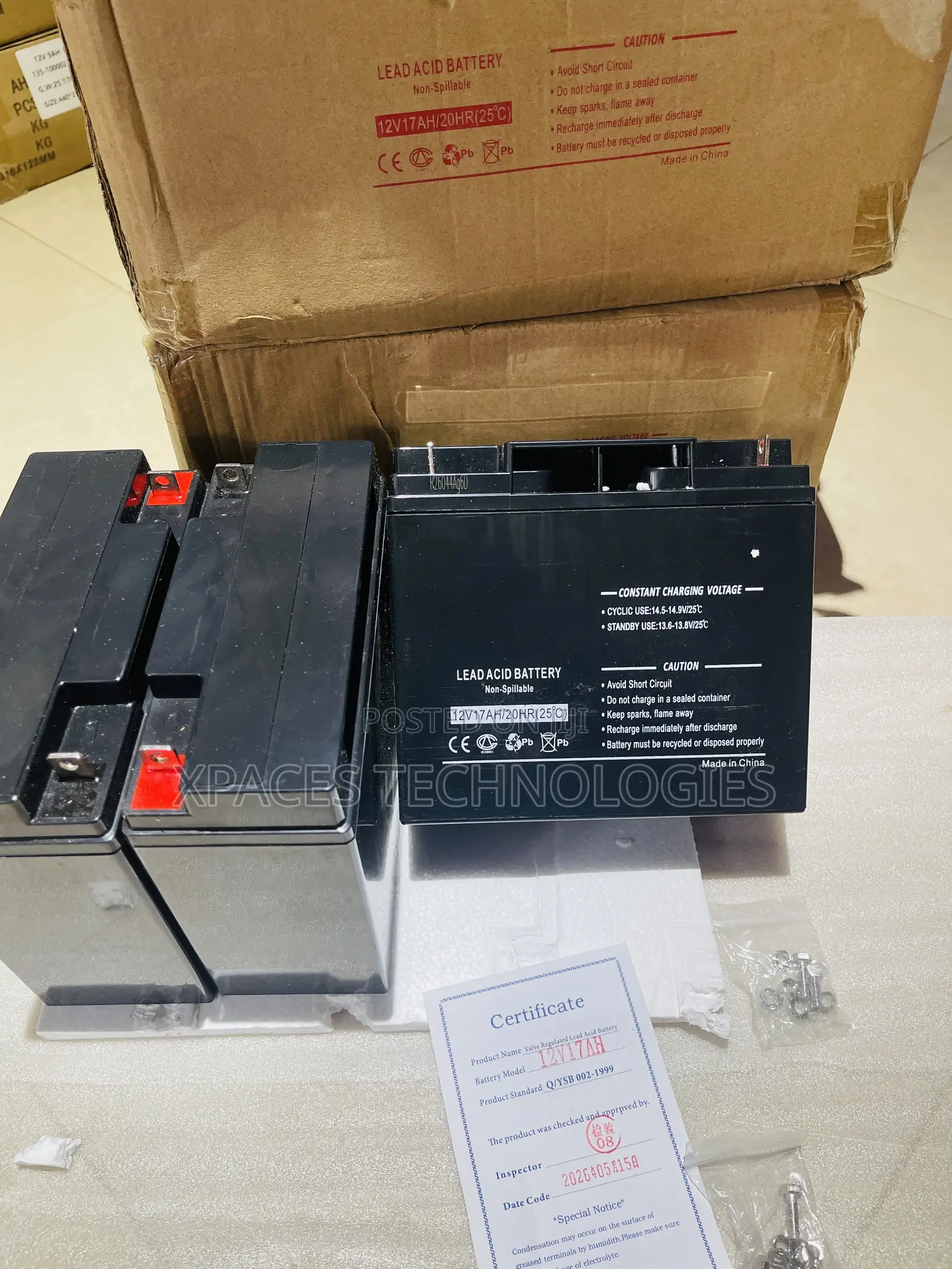 12v 17ah Sealed Lead Acid Battery