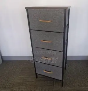 4-Drawer Fabric Storage Cabinet | Modern Slim Dresser Organizer