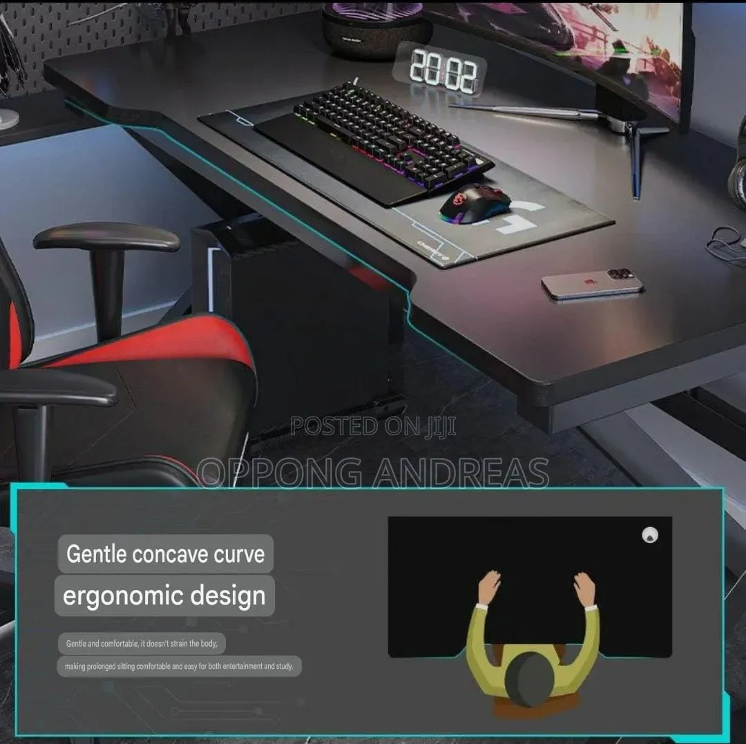 Gaming Table – Ergonomic Gaming Desk With Carbon Fiber Finish