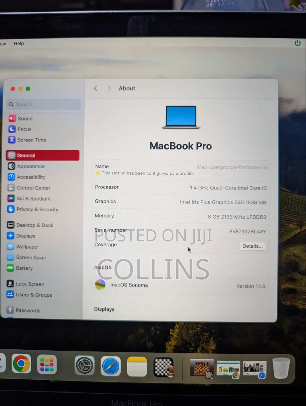 Laptop Apple MacBook Pro 2019 8GB Intel Core i5 SSD 128GB