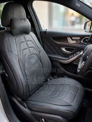 Luxury All-Black Premium Leather Seat Cover 🖤