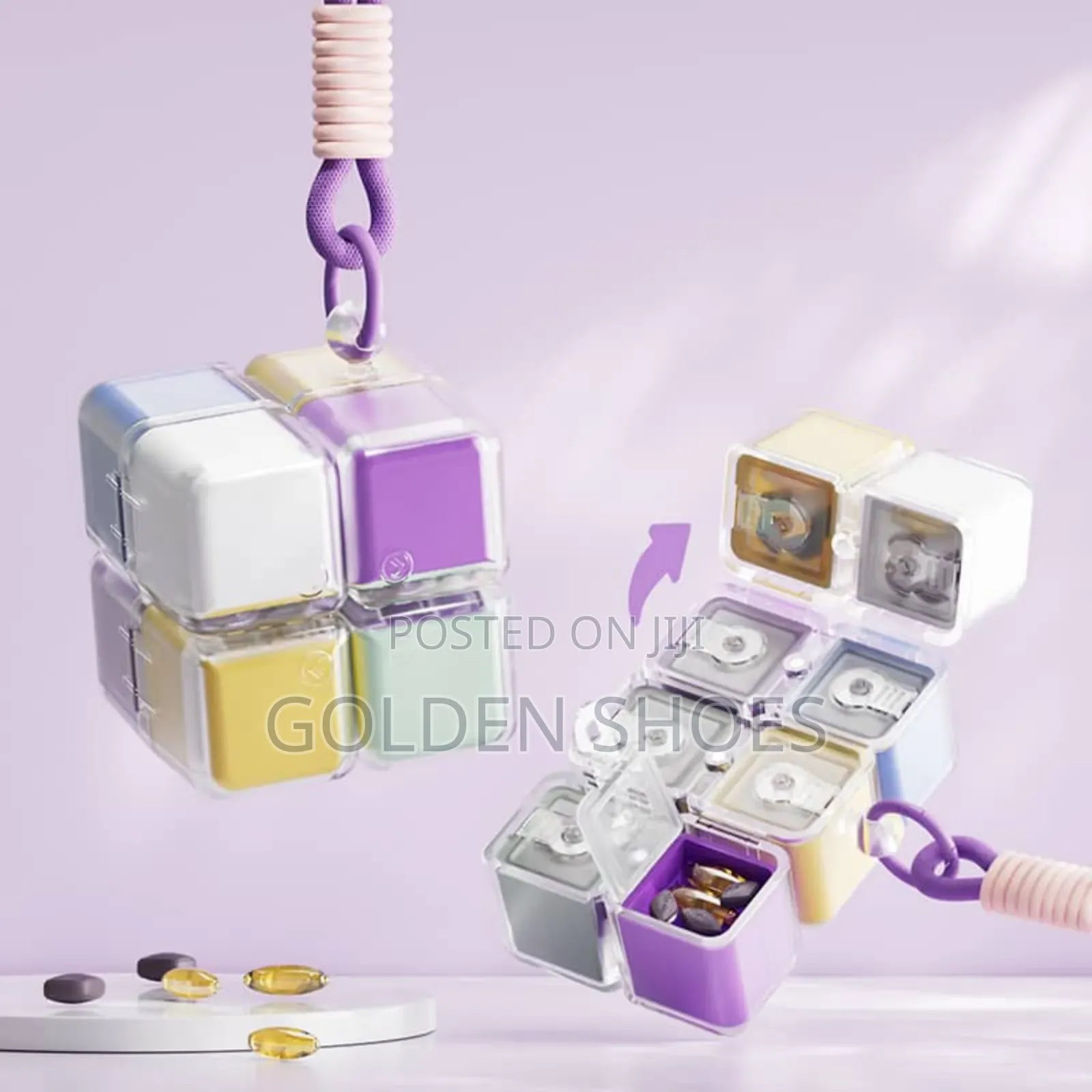 8 Compartment Magnetic Pill Storage Box