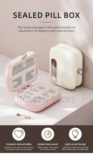 8 Compartment Magnetic Pill Storage Box