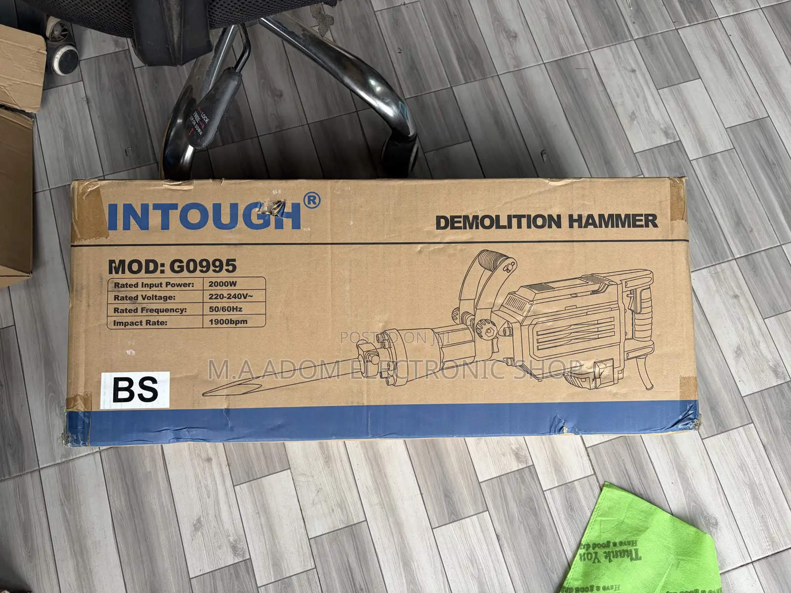 Intough 2000w Demolition Hammer