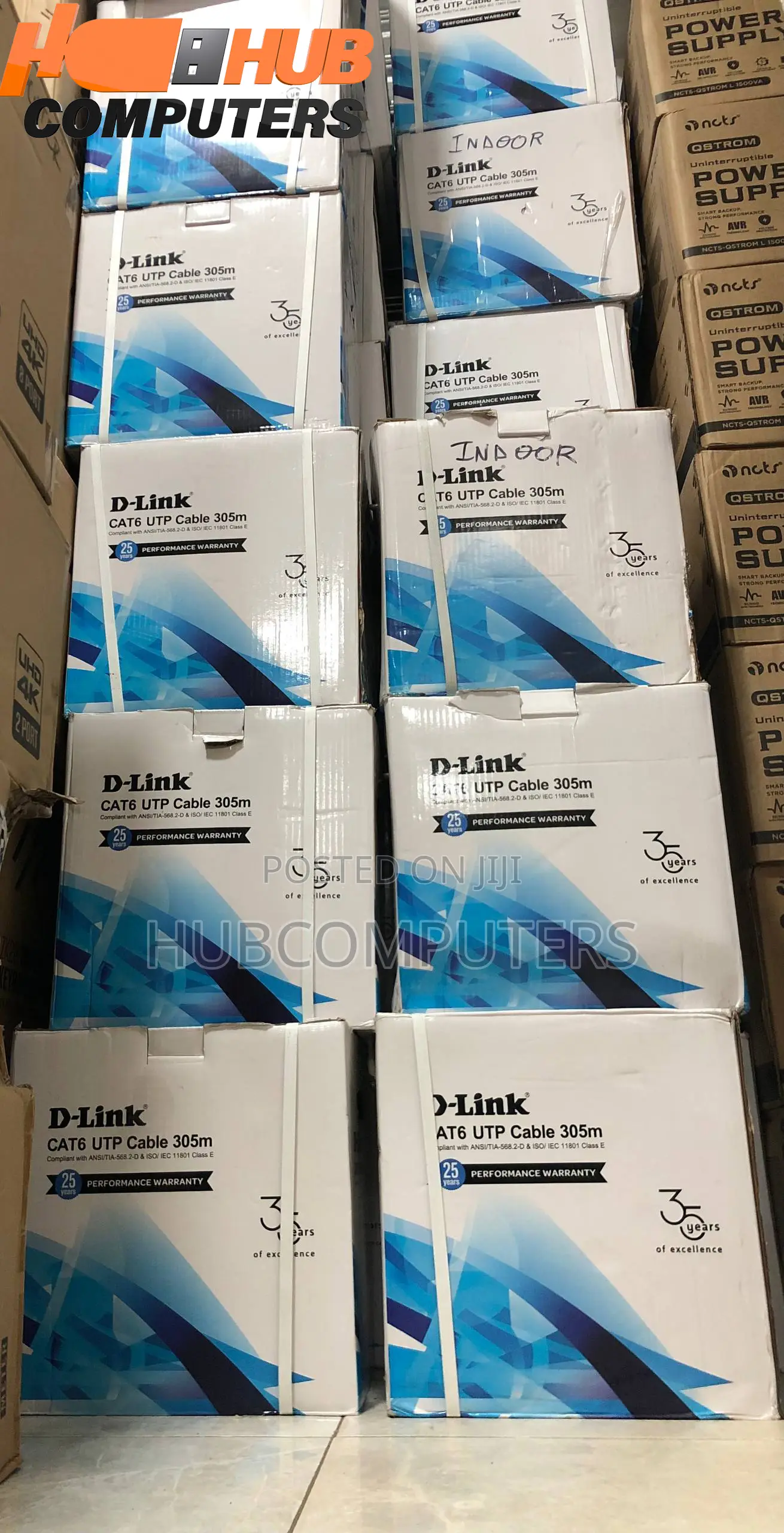 D-Link Cat 6 305m Indoor Cable (Utp)