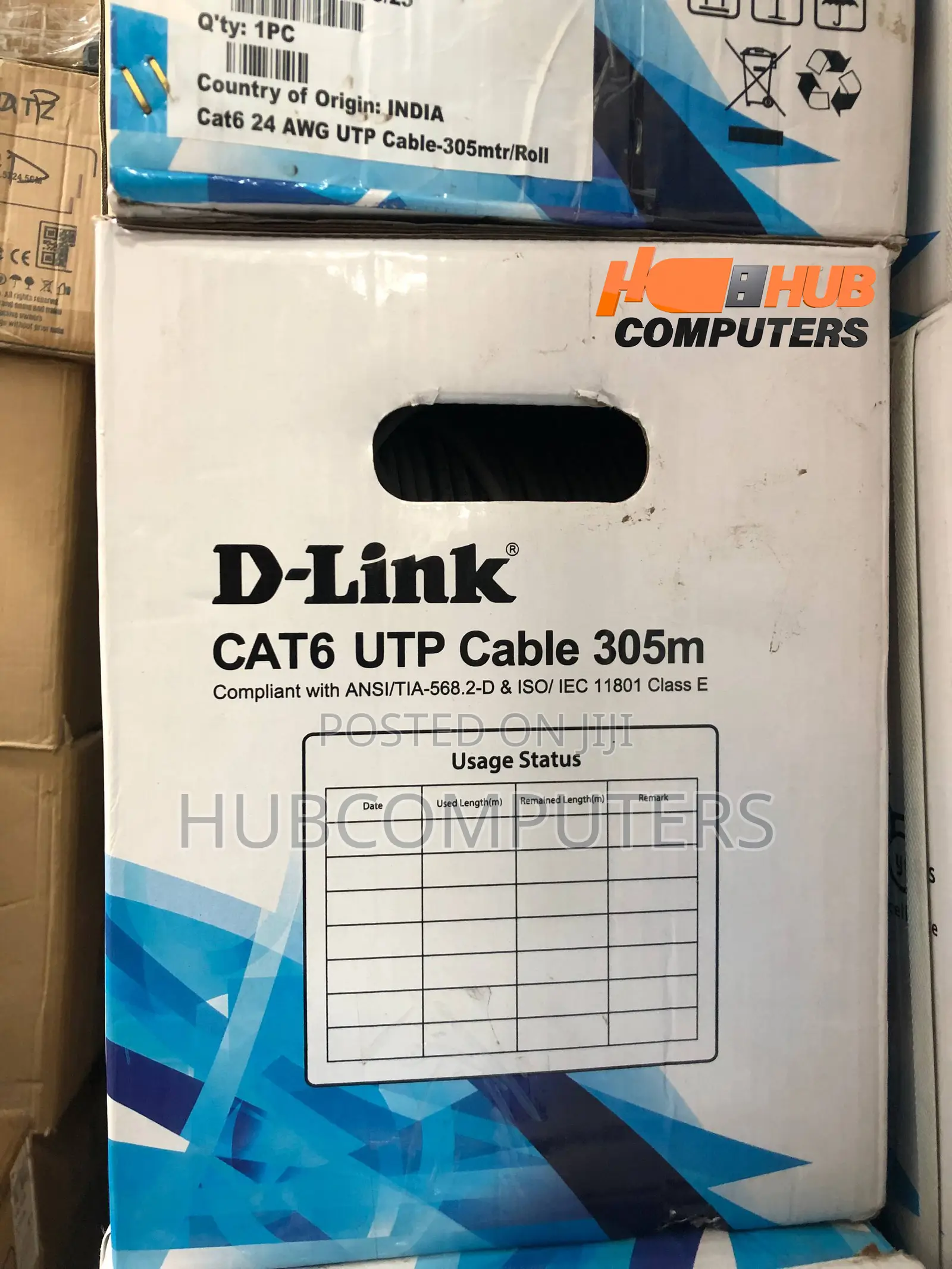 D-Link Cat 6 305m Indoor Cable (Utp)