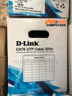 D-Link Cat 6 305m Indoor Cable (Utp)