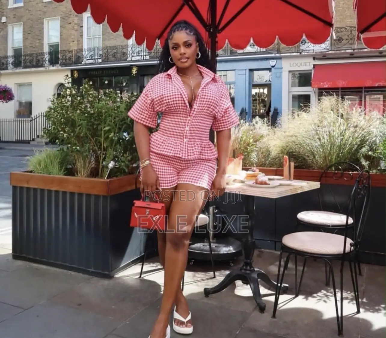Red White Gingham Ruffle Romper – Ladies Stylish Playsuit