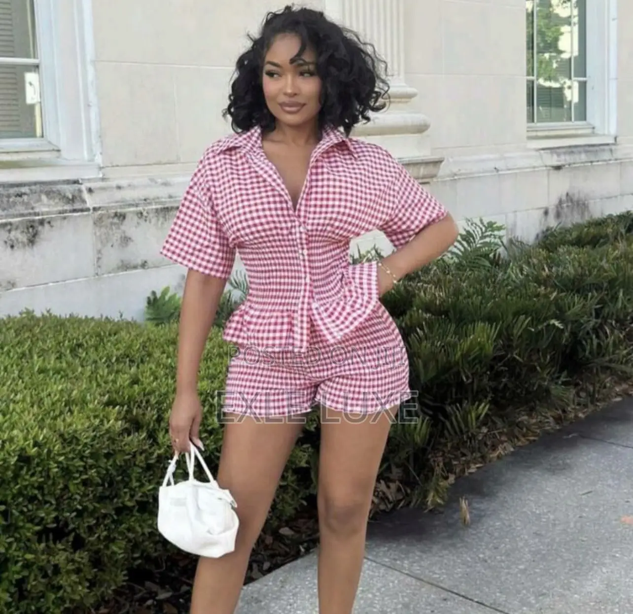 Red White Gingham Ruffle Romper – Ladies Stylish Playsuit