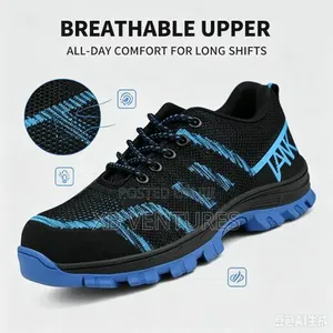 Men Extra Lightweight Breathable Composite Toe Work Shoes