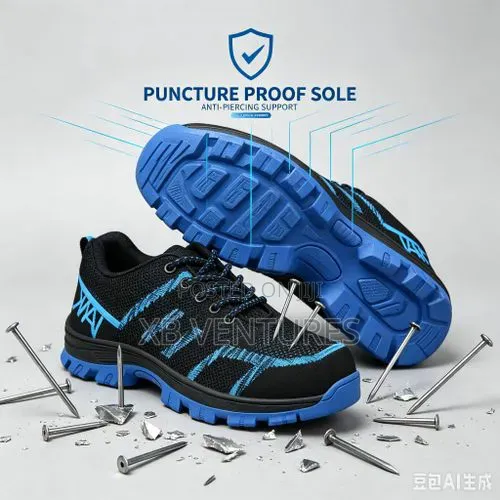 Men Extra Lightweight Breathable Composite Toe Work Shoes