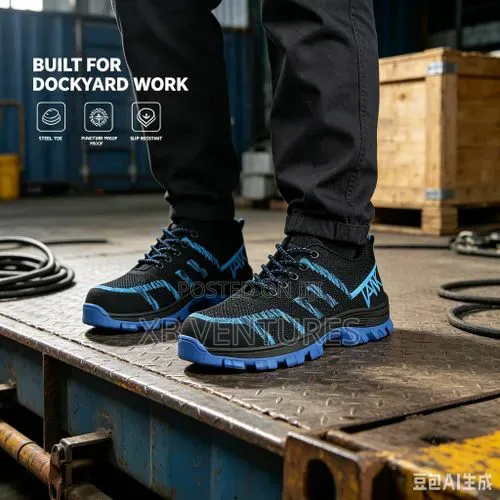 Men Extra Lightweight Breathable Composite Toe Work Shoes