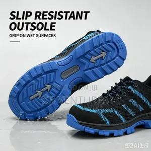 Men Extra Lightweight Breathable Composite Toe Work Shoes