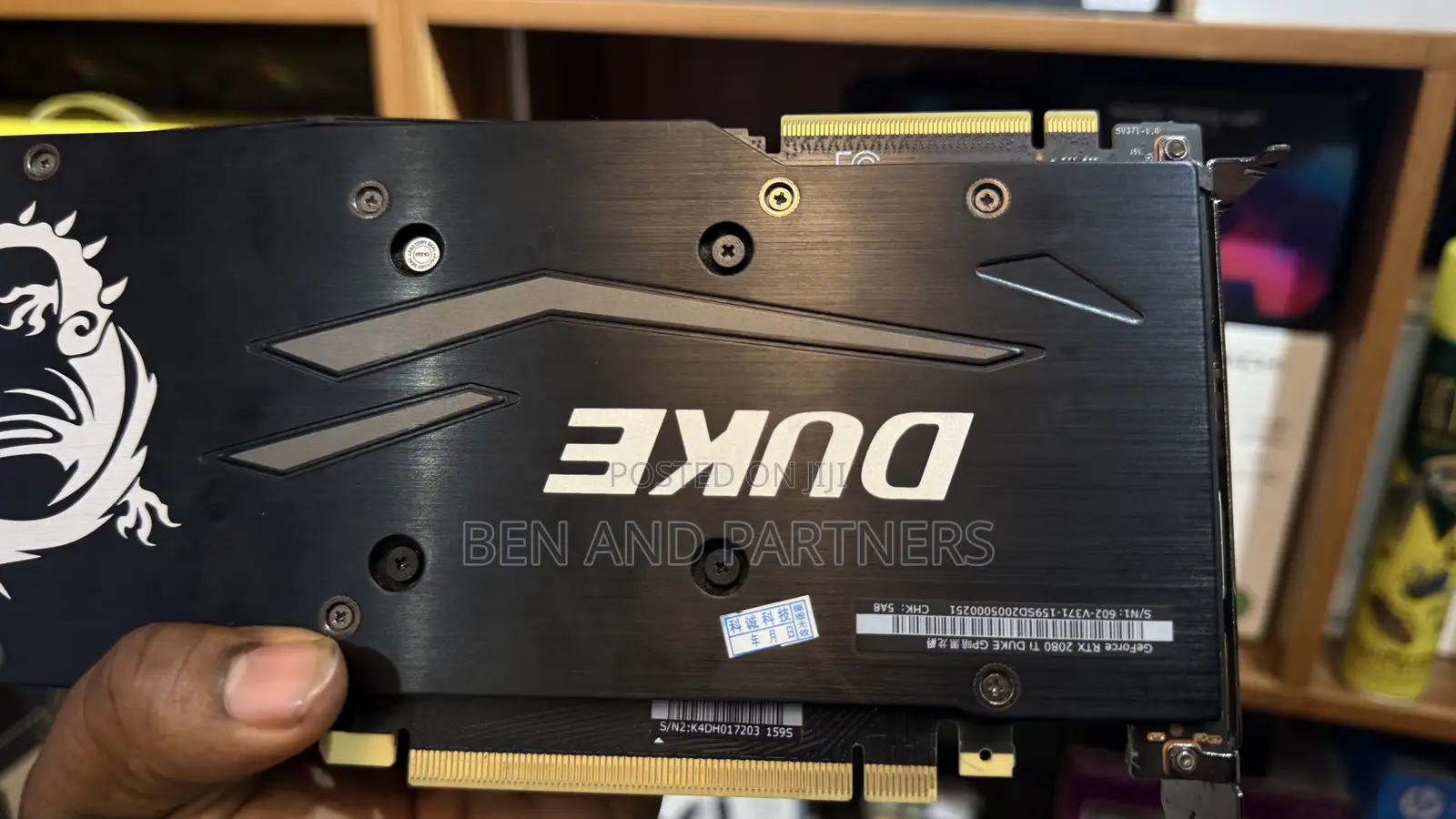 Msi Geforce RTX 2080 Ti Duke Ocv1 11gb Gddr6 Graphics Card