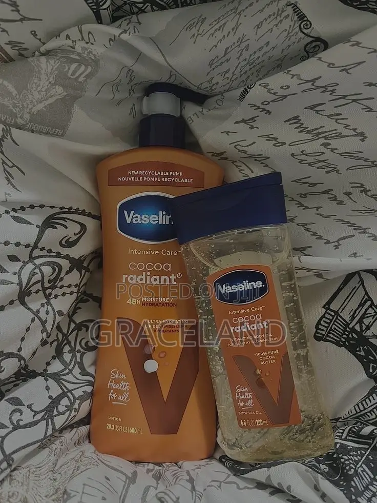 This Is Original 2in1 Vaseline Coconut Radiant Oil and Coconut Lotion