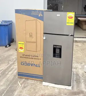 Sealed in Box Nasco 210L 2 Door Fridge W/Water Dispenser(Nasf2-250fld)