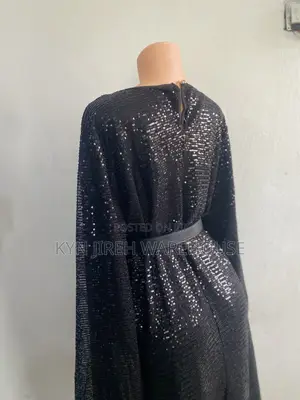 Ladies Straight Black Diamond Dress