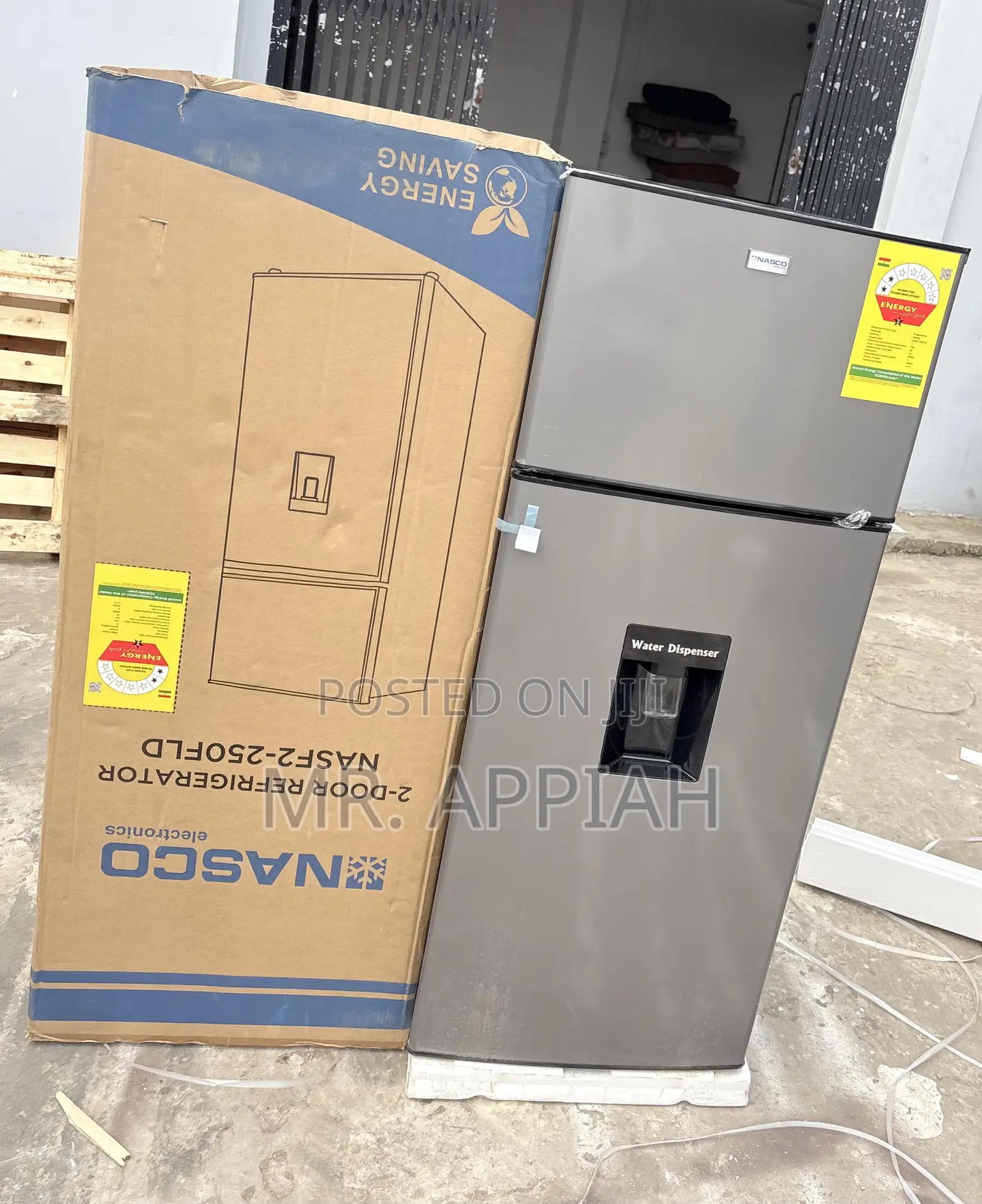 Super Cooling Nasco 210 Fridge With Water Dispenser(Nasf2-250fld)