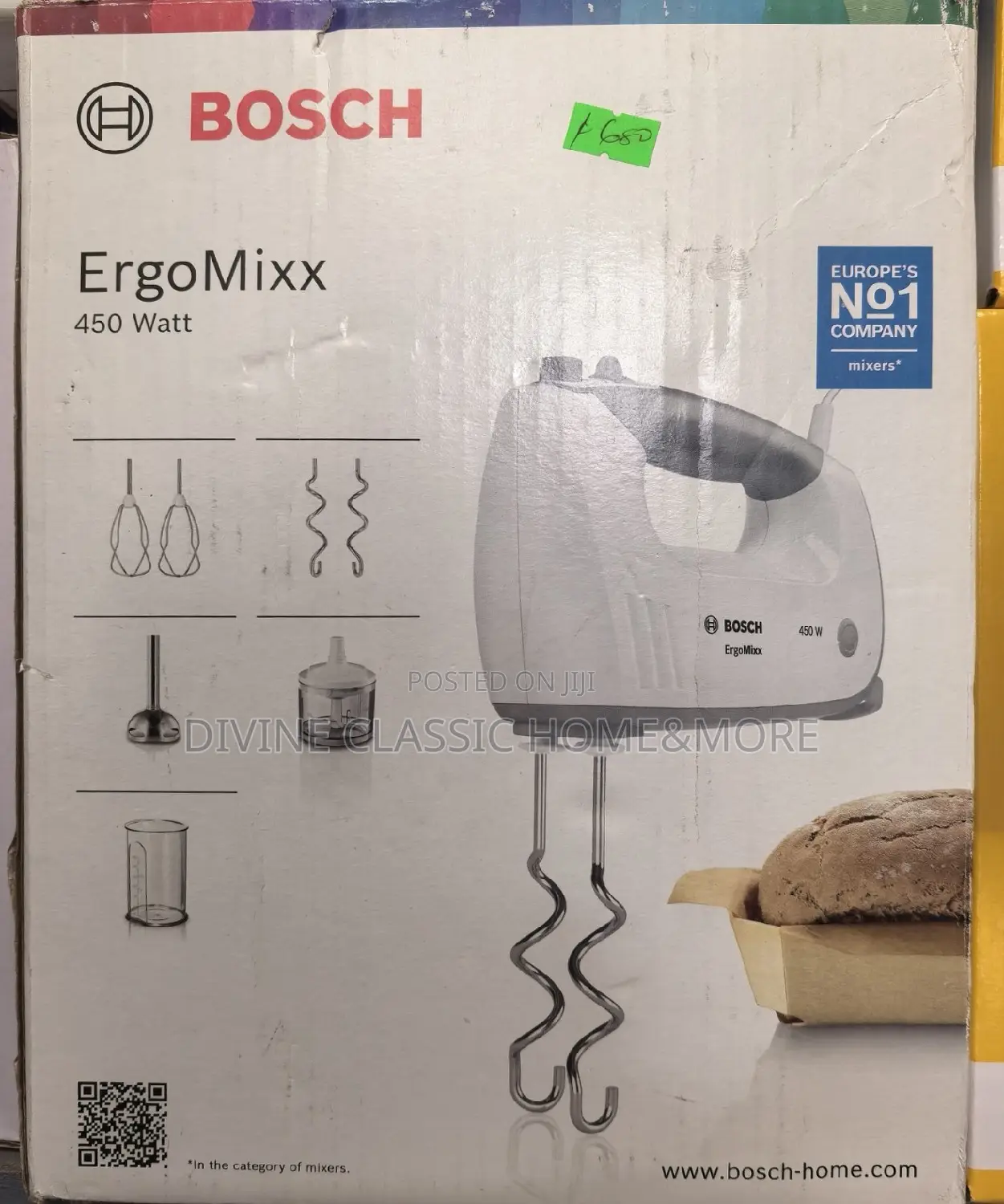 Bosch Ergomix 450 Watt 5in1 Handmixer