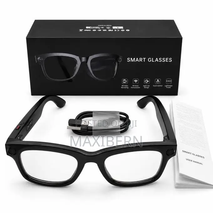 AI Smart Glasses With HD Camera, Bluetooth 5.4, Music Calls