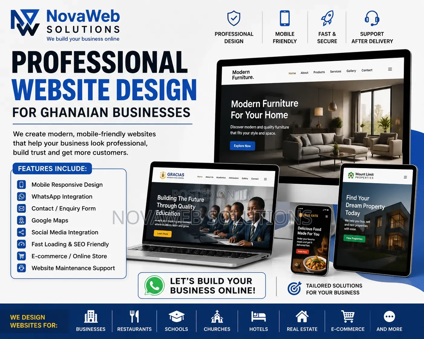 Professional Website Design Ghana