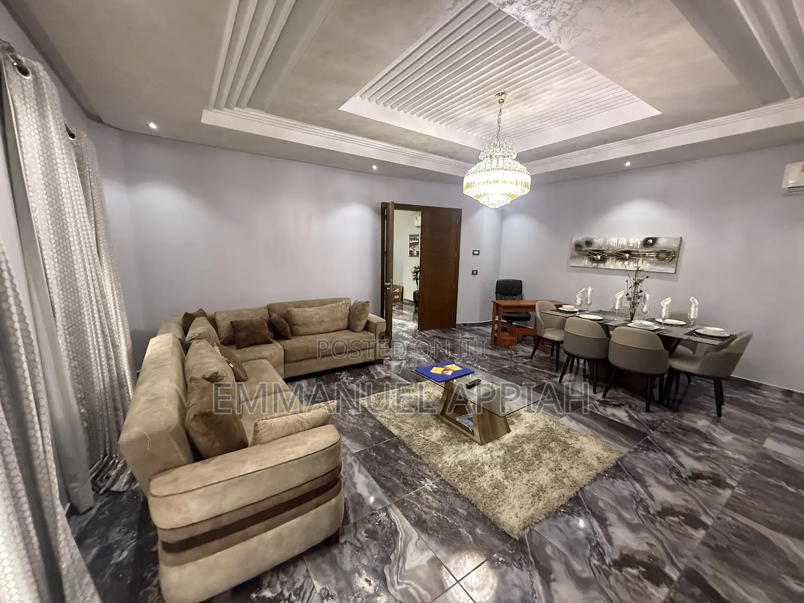 Furnished 4bdrm Townhouse / Terrace in Adjiriganor for rent