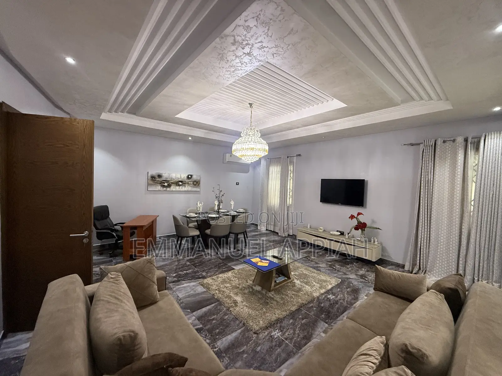 Furnished 4bdrm Townhouse / Terrace in Adjiriganor for rent