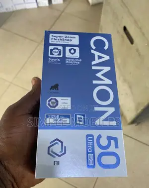 New Tecno Camon 50 Ultra 512 GB Black