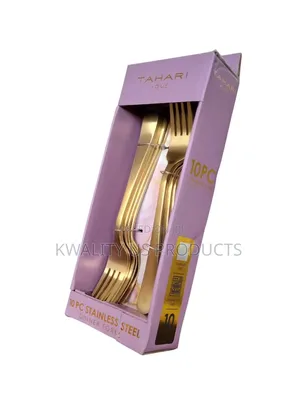 Tahari 10-Piece Gold Dinner Forks Set