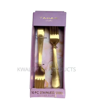 Tahari 10-Piece Gold Dinner Forks Set