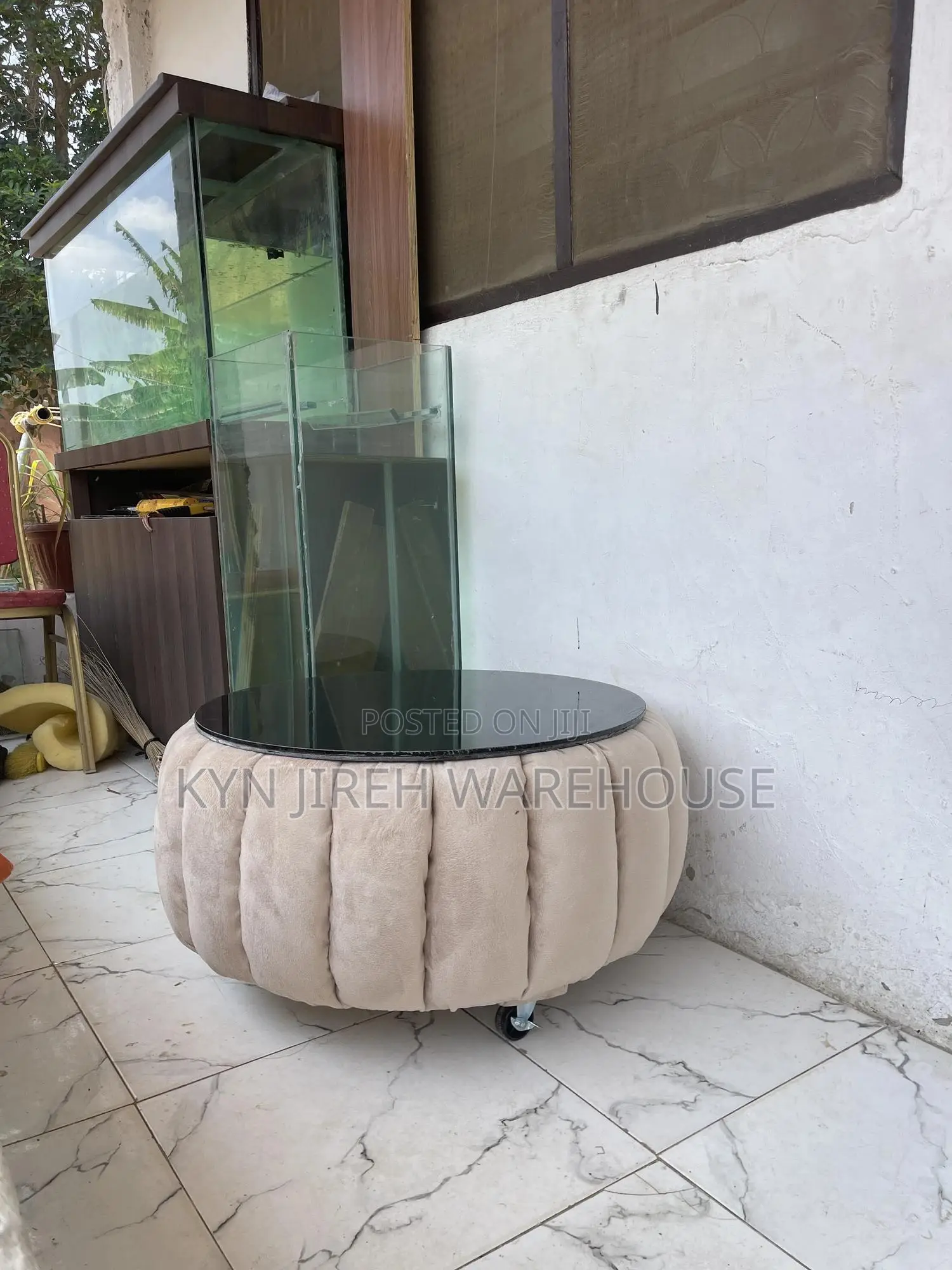 Cream Ottoman Coffee Table