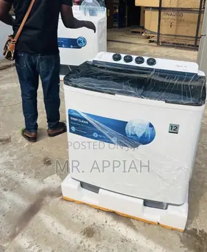 Super Classic Midea 12kg Twin Tub Washing Machine(Spin Dry) White