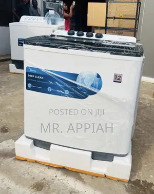 Super Unique Midea 12kg Semi-Auto Washing Machine(White).