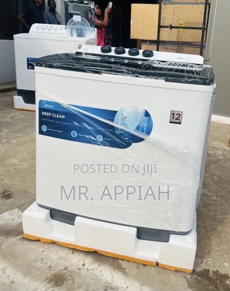 Super Unique Midea 12kg Semi-Auto Washing Machine(White).