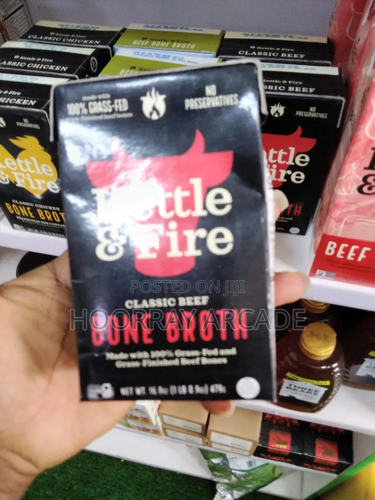Kettle Fire Classic Beef Bone Broth 100% Grass-Fed 425g