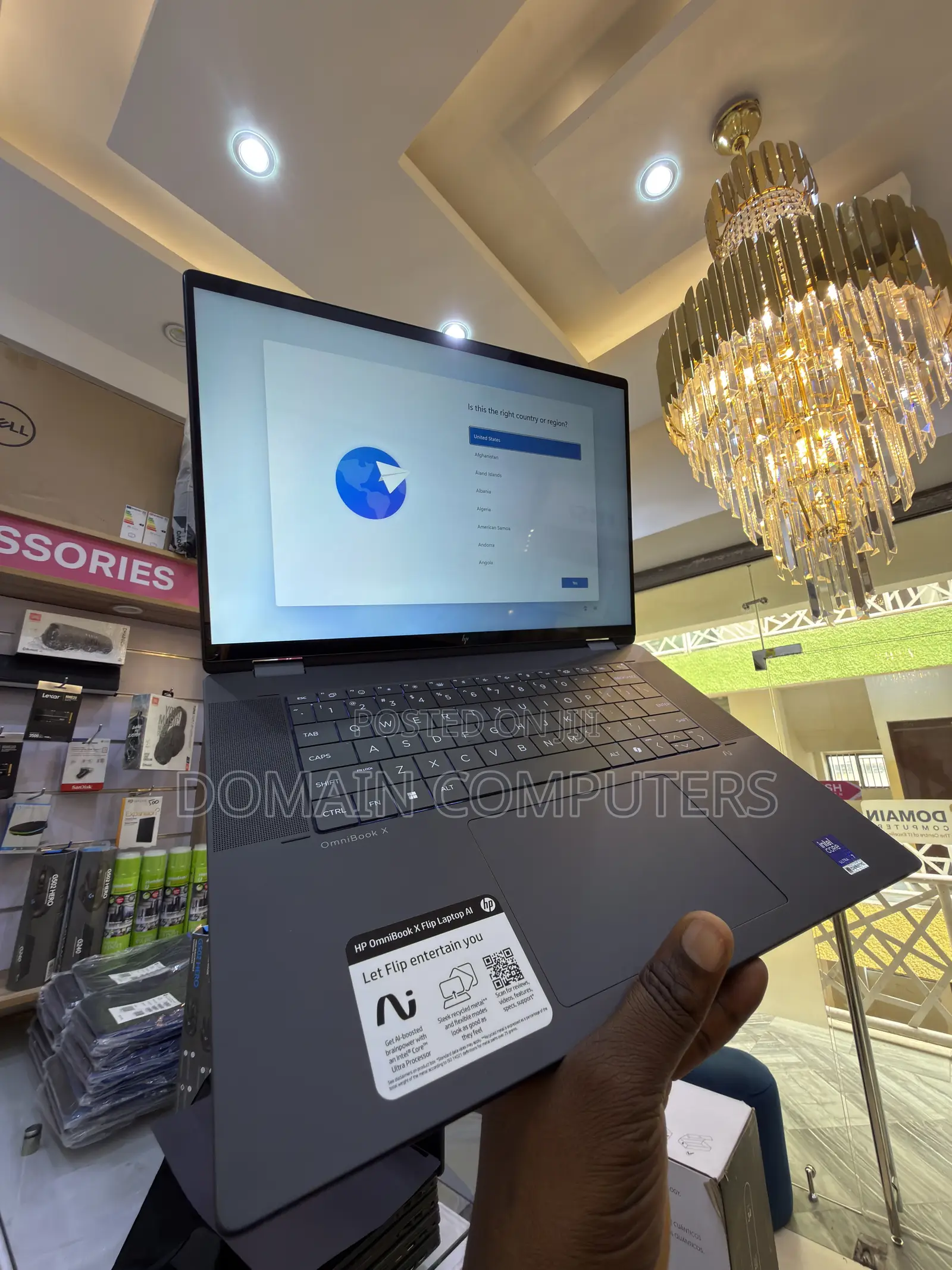 New Laptop HP OmniBook X Flip 16" 16GB Intel Core Ultra 7 SSD 1T