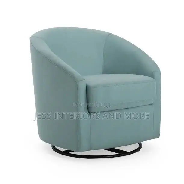 Swivel Chair (Light Blue)