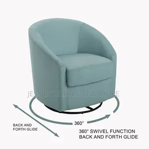 Swivel Chair (Light Blue)