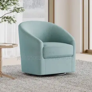 Swivel Chair (Light Blue)