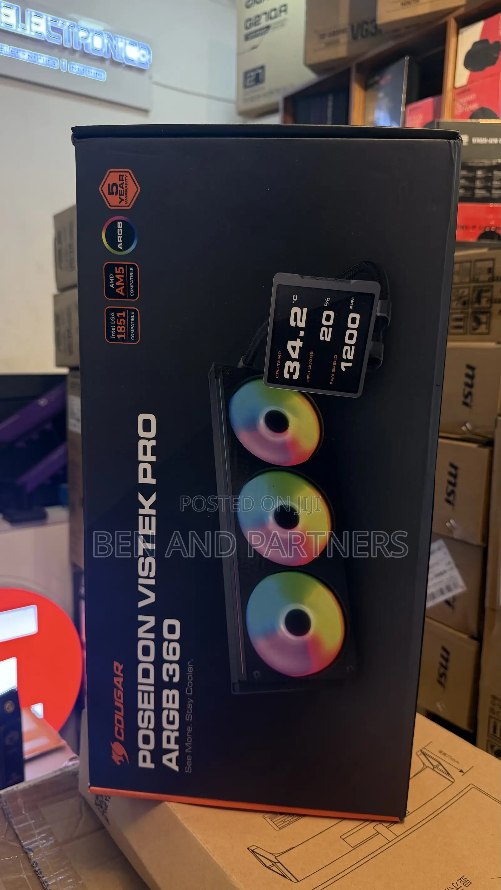 COUGAR Vistek PRO ARGB 360 Poseidon Liquid CPU Cooler