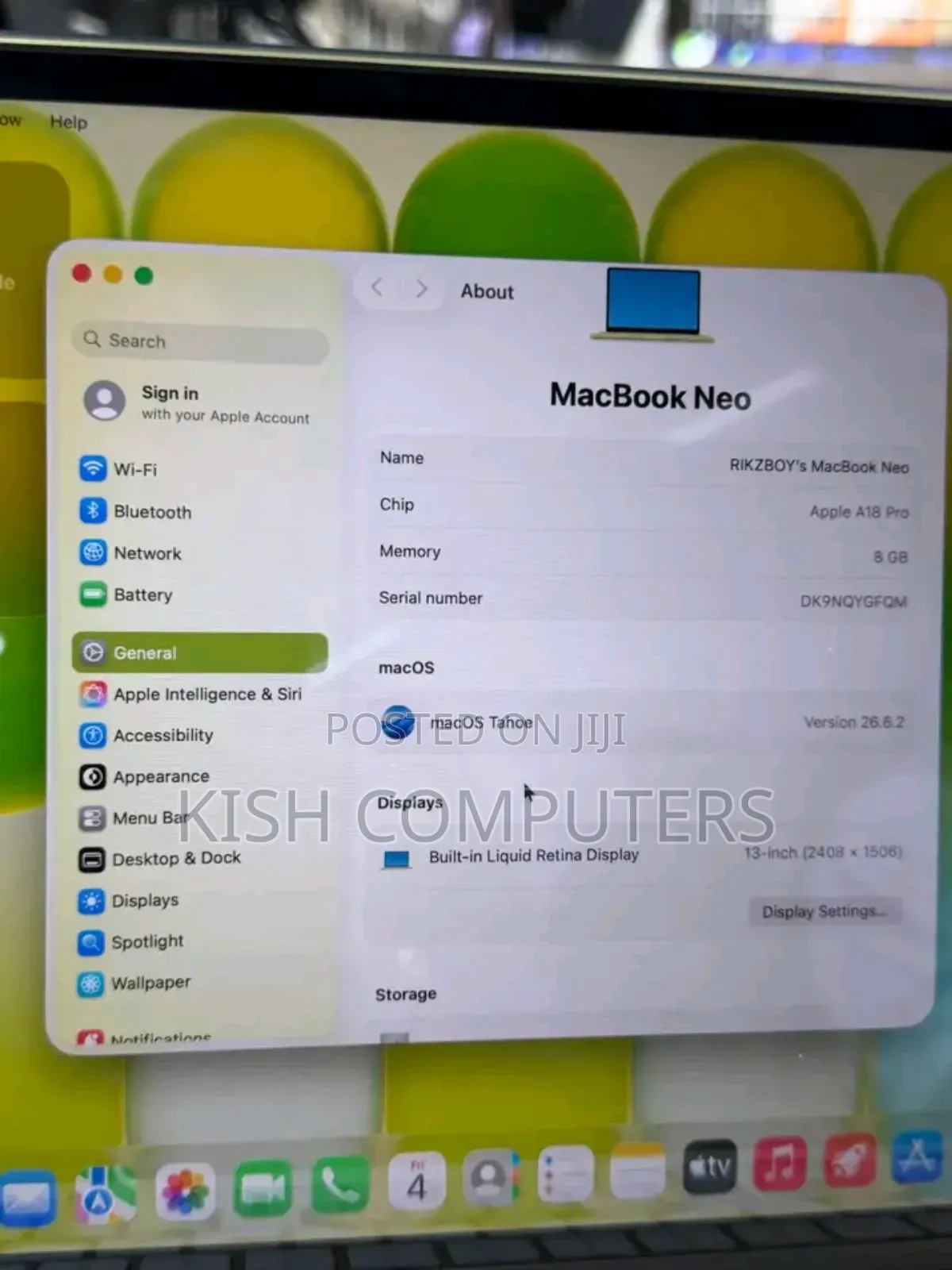 New Laptop Apple MacBook Neo 2026 8GB Apple M4 SSD 512GB